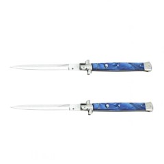 Set doua bricege automate Blue Marble, lamă stiletto, 33 cm