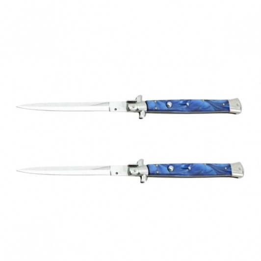 Set doua bricege automate Blue Marble, lamă stiletto, 33 cm