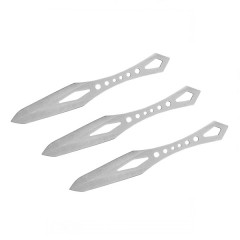 Set de trei cutite de aruncat, otel inoxidabil, 19 cm , teaca inclusa