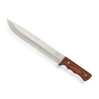 Cutit de vanatoare, Wood Brown, 37.5 cm, maro, lemn, teaca inclusa Cutit de vanatoare, Wood Brown, 37.5 cm, maro, lemn, teaca inclusa