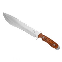 Cutit de vanatoare, 38 cm, maro, teaca inclusa