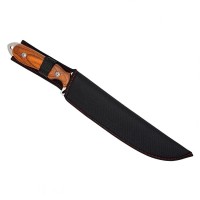 Cutit de vanatoare, 38 cm, maro, teaca inclusa