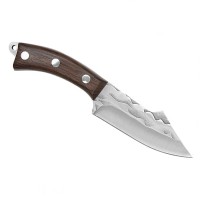Cutit de vanatoare, 18 cm, lemn, maro, teaca inclusa Cutit de vanatoare, 18 cm, lemn, maro, teaca inclusa