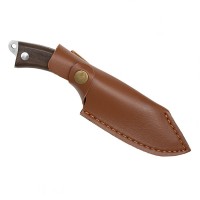 Cutit de vanatoare, 18 cm, lemn, maro, teaca inclusa Cutit de vanatoare, 18 cm, lemn, maro, teaca inclusa