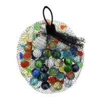Set cu 100 bile din sticla pentru prastie, multicolor, 14 mm Set cu 100 bile din sticla pentru prastie, multicolor, 14 mm
