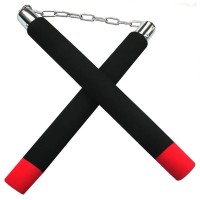 Nunceag pentru antrenament, burete, negru, 28 cm