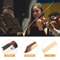 Arcus pentru vioara 1/2 ,  lemn, fibre sintetice, maro, 62 cm
