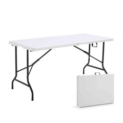 Masa pliabila din plastic, cadru metalic,180x70 cm