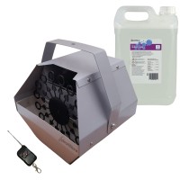 Set masina de baloane, lichid baloane 5 l  si mașină de fum ,lichid fum 4.5 l