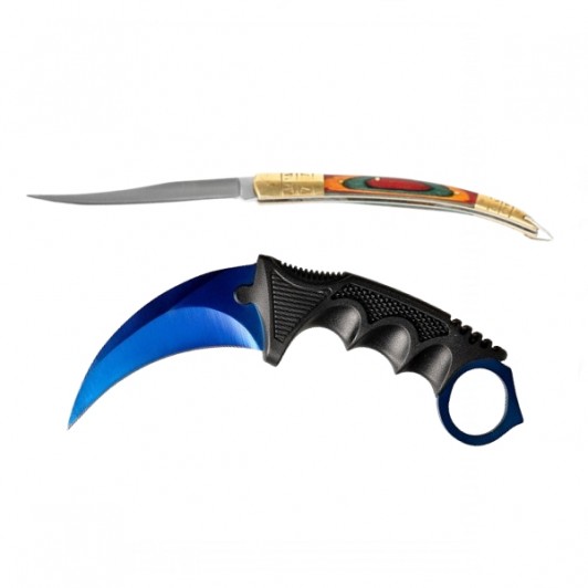 Set cutit karambit si cutit spaniol, otel inoxidabil,19 cm Set cutit karambit si cutit spaniol, otel inoxidabil,19 cm