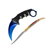 Set cutit karambit si cutit spaniol, otel inoxidabil,19 cm