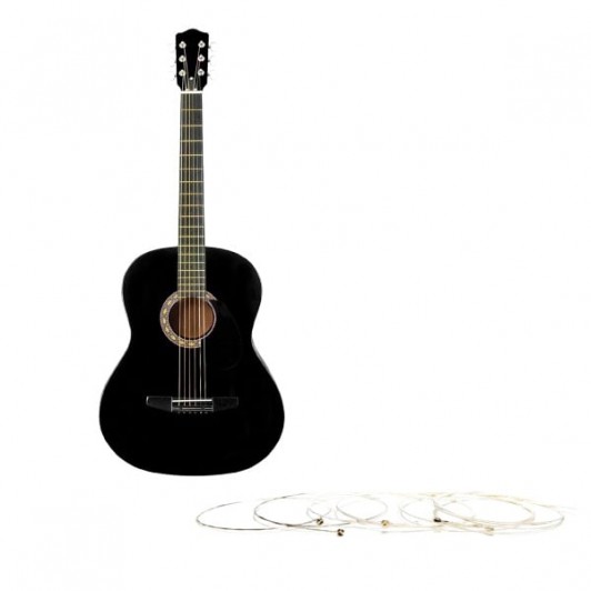Set chitara clasica din lemn si corzi Karok, 95 cm, Clasic Black Set chitara clasica din lemn si corzi Karok, 95 cm, Clasic Black