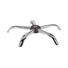 Bază pentru scaun directorial, metal, 60 cm, argintie