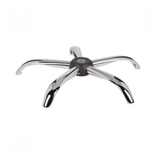 Bază pentru scaun directorial, metal, 60 cm, argintie