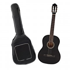 Chitara clasica din lemn DEPOX®, Black Raven, 104 cm, model clasic, negru