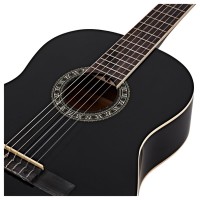 Chitara clasica din lemn, Black Raven, 104 cm, model clasic, negru