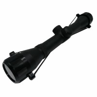 Set Luneta Airsoft 4X32, 29.5 cm si Inele de montura 22 mm, metalice, negre