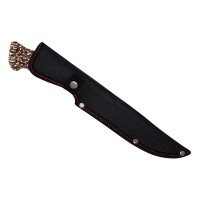 Cuțit de vânătoare Stag Antlers, 30 cm, teacă cordura, maro