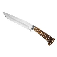 Cuțit de vânătoare Stag Antlers, 30 cm, teacă cordura, maro