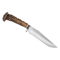 Cuțit de vânătoare Stag Antlers, 30 cm, teacă cordura, maro
