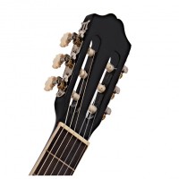 Chitara clasica 104 cm, Black Raven, lemn, model clasic, negru, husa, corzi si pana incluse