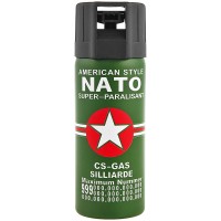 Set spray cu piper si cutit model spaniol 15 cm, auto-aparare, 60 ml, verde