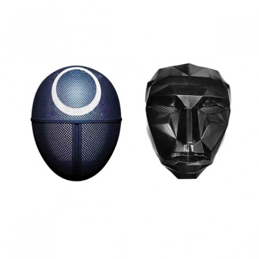 Set doua masti pentru carnaval, Squid Game, Cerc, Lider, Negru Set doua masti pentru carnaval, Squid Game, Cerc, Lider, Negru