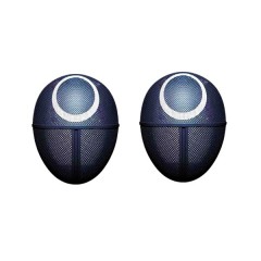 Set doua masti pentru carnaval, Squid Game, Cerc, Negru Set doua masti pentru carnaval, Squid Game, Cerc, Negru
