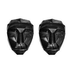Set doua masti pentru carnaval, Squid Game, Lider, Negru Set doua masti pentru carnaval, Squid Game, Lider, Negru