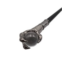 Baston decorativ, Ball, metalic, cutit panoplie, 95 cm, negru
