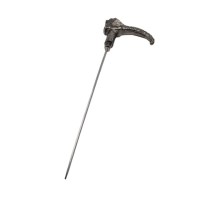 Baston decorativ, Lion Stance, metalic, sabie interioara, 90 cm, negru Baston decorativ, Lion Stance, metalic, sabie interioara, 90 cm, negru