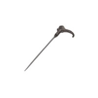 Baston decorativ, Lion Stance, metalic, sabie interioara, 90 cm, negru Baston decorativ, Lion Stance, metalic, sabie interioara, 90 cm, negru