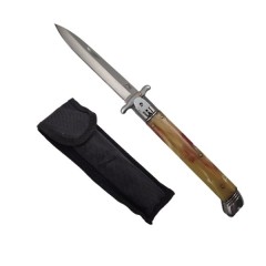 Briceag automat stiletto, Italian Marble, 27 cm, maro Briceag automat stiletto, Italian Marble, 27 cm, maro