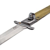 Briceag automat stiletto, Italian Marble, 27 cm, maro