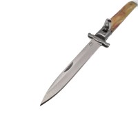 Briceag automat stiletto, Italian Marble, 27 cm, maro