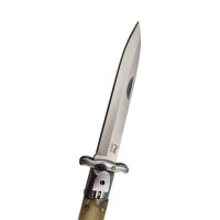 Briceag automat stiletto, Italian Marble, 27 cm, maro