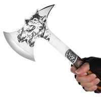 Topor vanatoare, Wolf Wood, otel inoxidabil, 33 cm, teaca inclusa