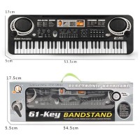 Orga electronica copii, 61 clape,instrument multifunctional, microfon inclus