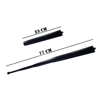 Set baston telescopic din otel si spray paralizant , 90 ml, negru, 77 cm, 4 sectiuni , husa inclusa Set baston telescopic din otel si spray paralizant , 90 ml, negru, 77 cm, 4 sectiuni , husa inclusa