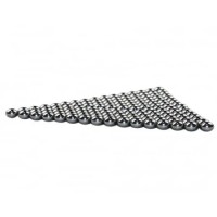 Set prastie metalica cu laser si 300 bile metalice 7 mm, 12 cm, boloboc, maner lemn, maro, husa incl