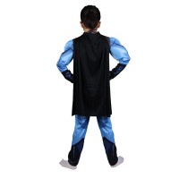 Set costum Batman cu muschi si masca LED, L, 7-9 ani, 120-130 cm