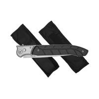 Cutit cu arc, otel inoxidabil, 31 cm, argintiu, husa inclusa