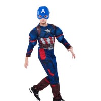 Costum carnaval Captain America, 5-7 ani , 110-120 cm