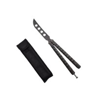 Briceag fluture antrenament, metal, 27 cm, husa inclusa