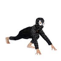 Costum carnaval Spiderman, 3-5 ani, 98-110 cm, negru