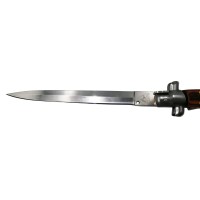 Briceag automat, Italian Blade, model stiletto, otel inoxidabil, 33 cm, maro