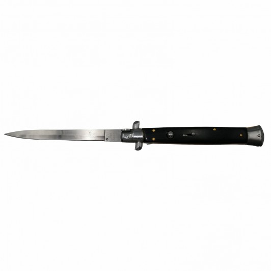 Briceag automat, Italian Blade, Stiletto, otel inoxidabil, negru Briceag automat, Italian Blade, Stiletto, otel inoxidabil, negru