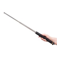 Baston telescopic pliabil, titan, ciocan geamuri detasabil, 53,5 cm, husa cordura, negru