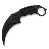 Set doua cutite karambit, 19 cm, negru, teaca inclusa