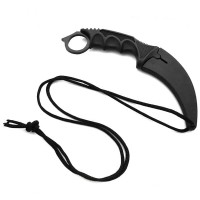 Set doua cutite karambit, 19 cm, negru, teaca inclusa